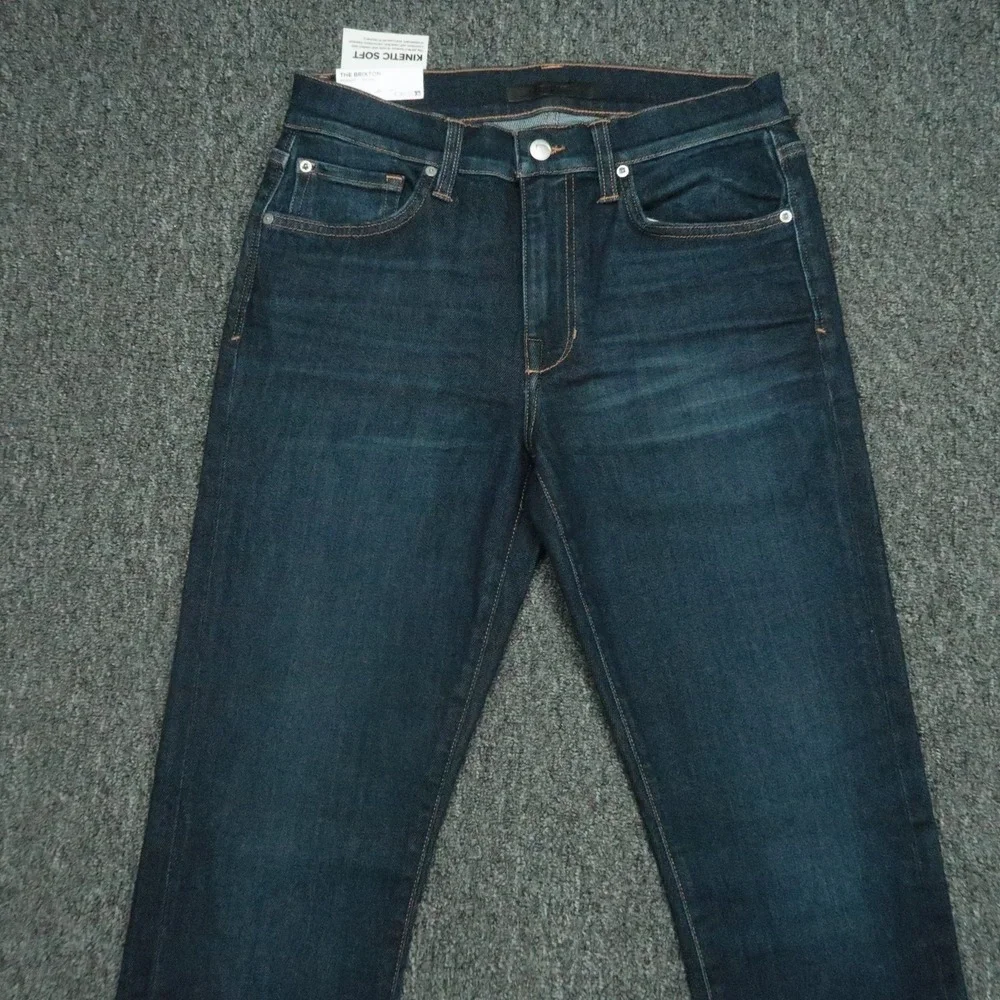 Joes Jeans Mens 29x34 Blue The Brixton Straight Narrow Kinetic Soft Denim NWT‎